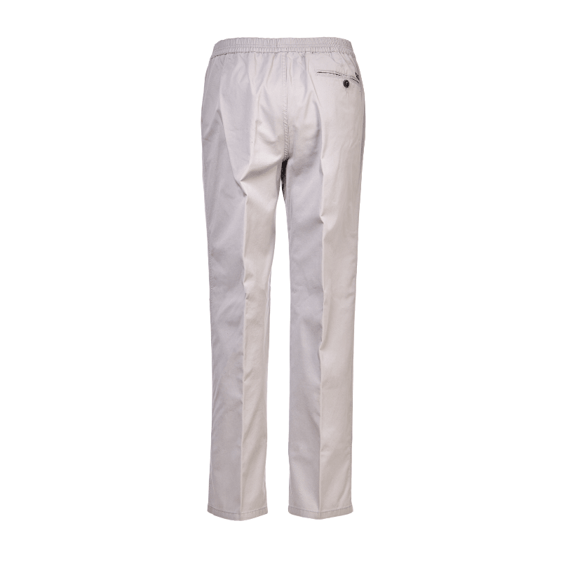 Lette bukser med elastikkant - Lysegrå