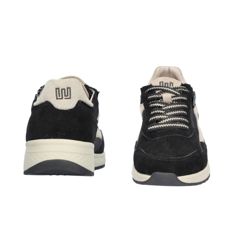 Chaussures en nubuck velours 'Jenna' en noir