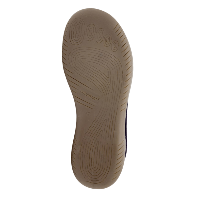 Naturfoot damesneaker i ruskind - Marineblå