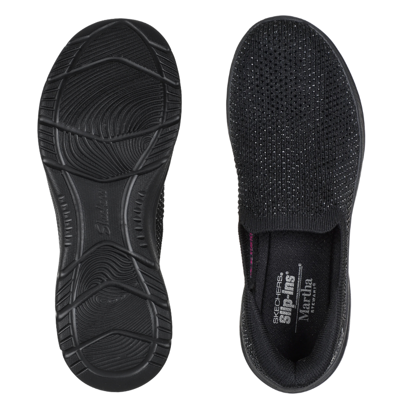 Skechers slip-in chaussures pour dame - Noir