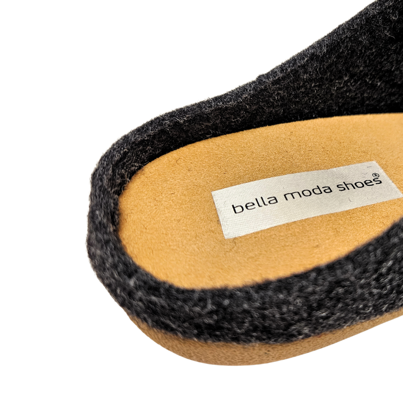 Bella Moda chaussons d’intérieur pour femme - Anthracite