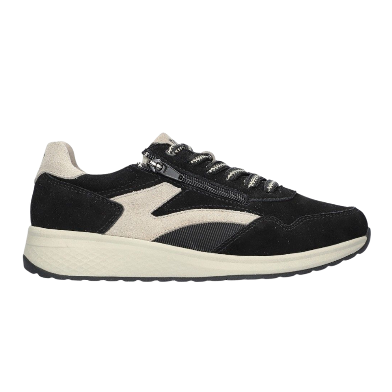Chaussures en nubuck velours 'Jenna' en noir