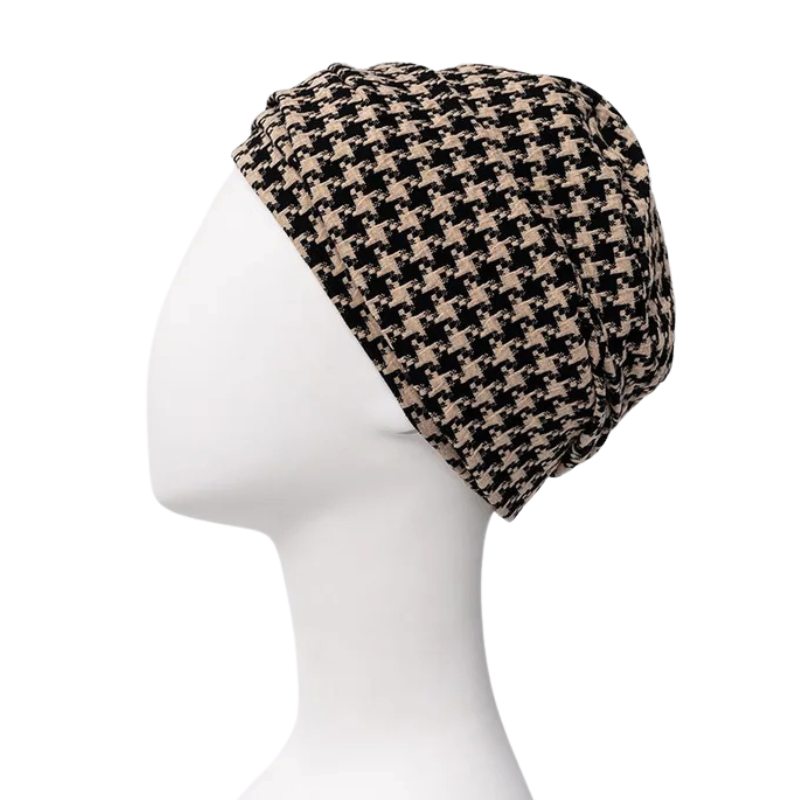 Lea turban - Noir Beige