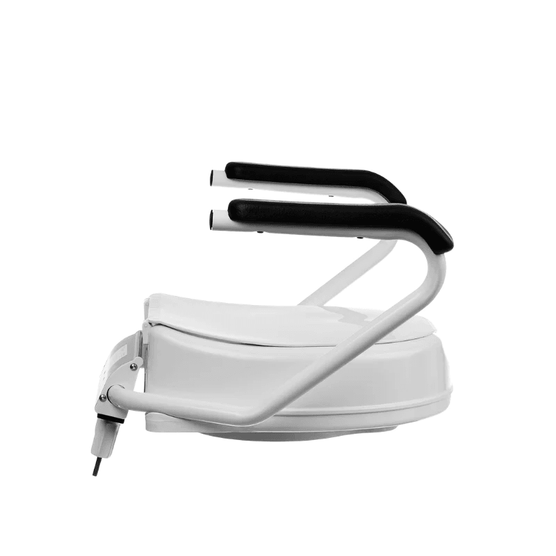 Toiletforhøjer med armlæn og låg