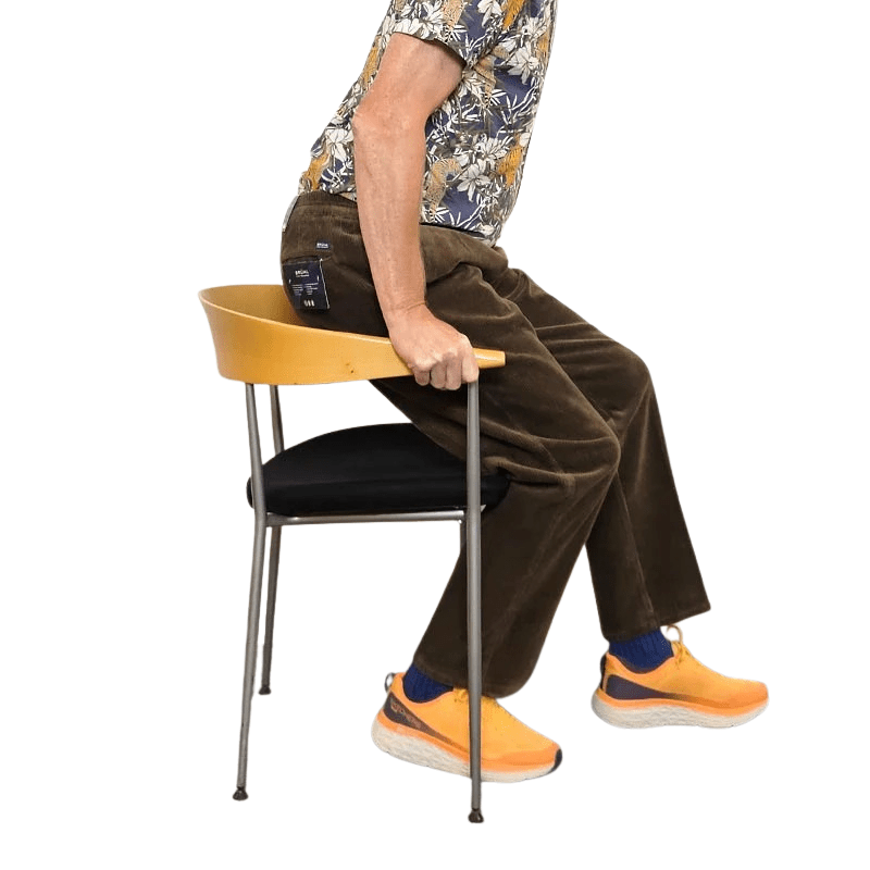 Fløjlsbukser med elastik - Brun