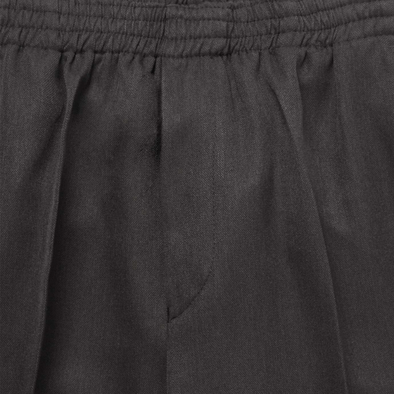 Slip - on bukser med elastik - Mørkegrå