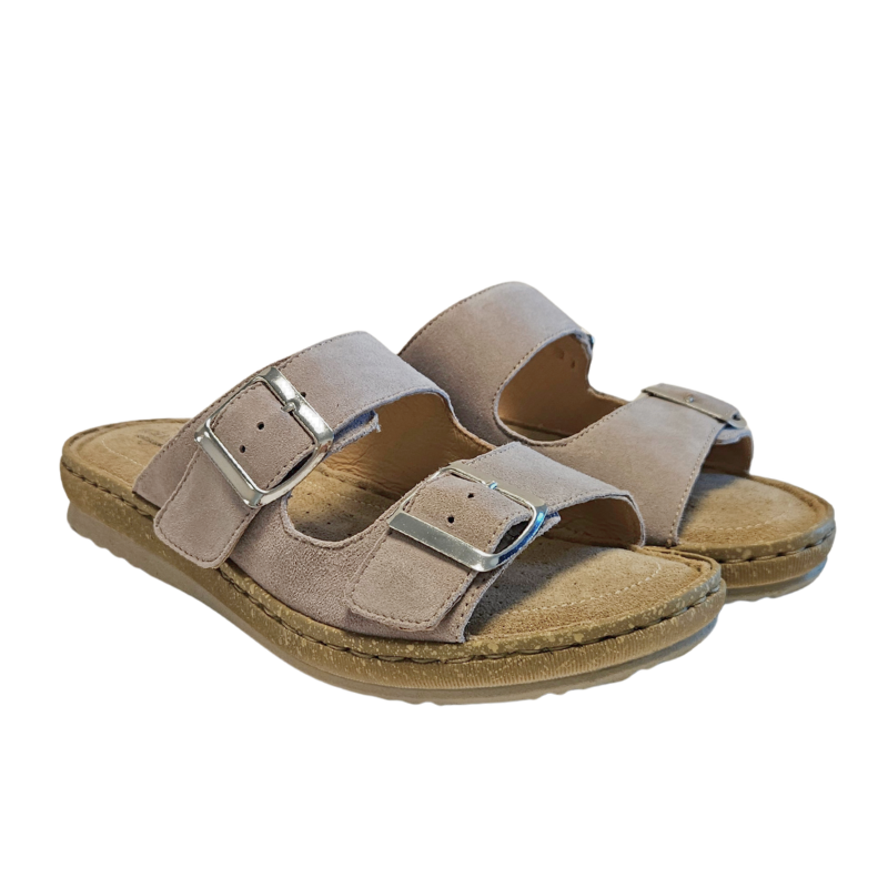 Relaxshoe chausson pour femme - Gris chaud