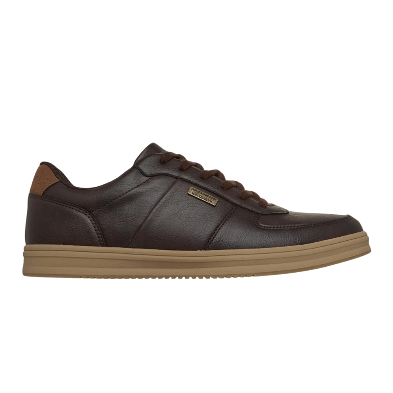 Baskets déperlantes Skechers pour homme – marron