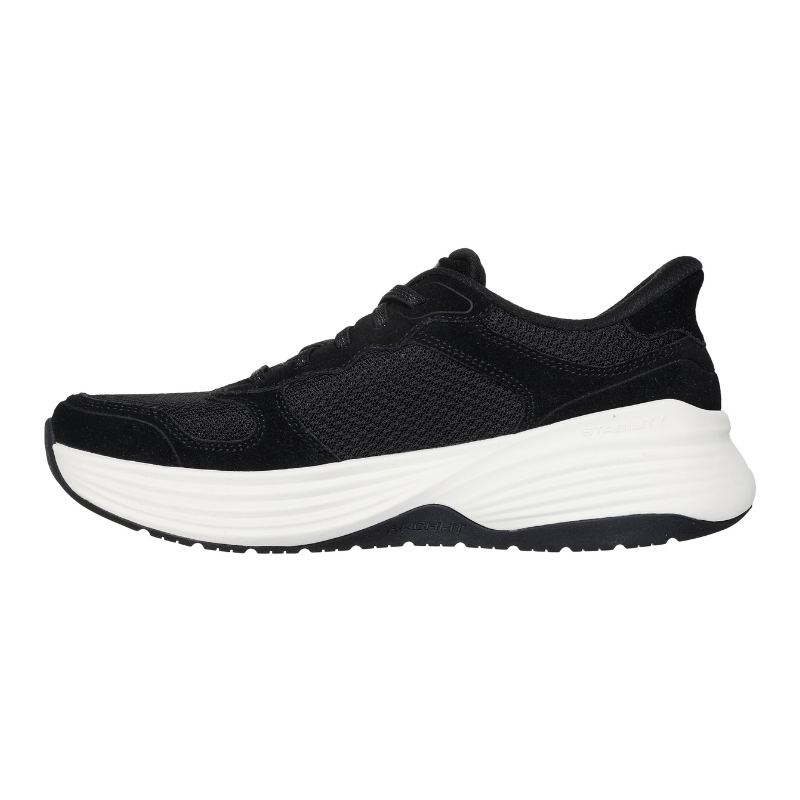 Skechers slip - on herresneaker - Sort/hvid