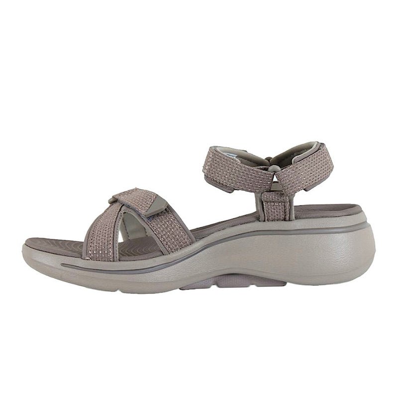 Skechers trekkingsandal - Grå, - Seniorshop