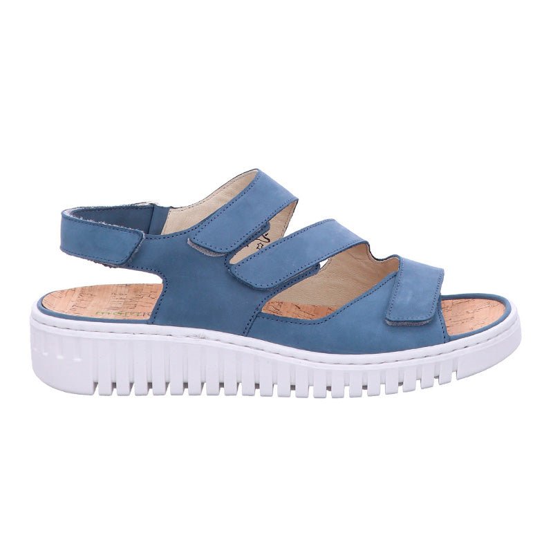 Waldläufer damesandal - Dueblå - Seniorshop