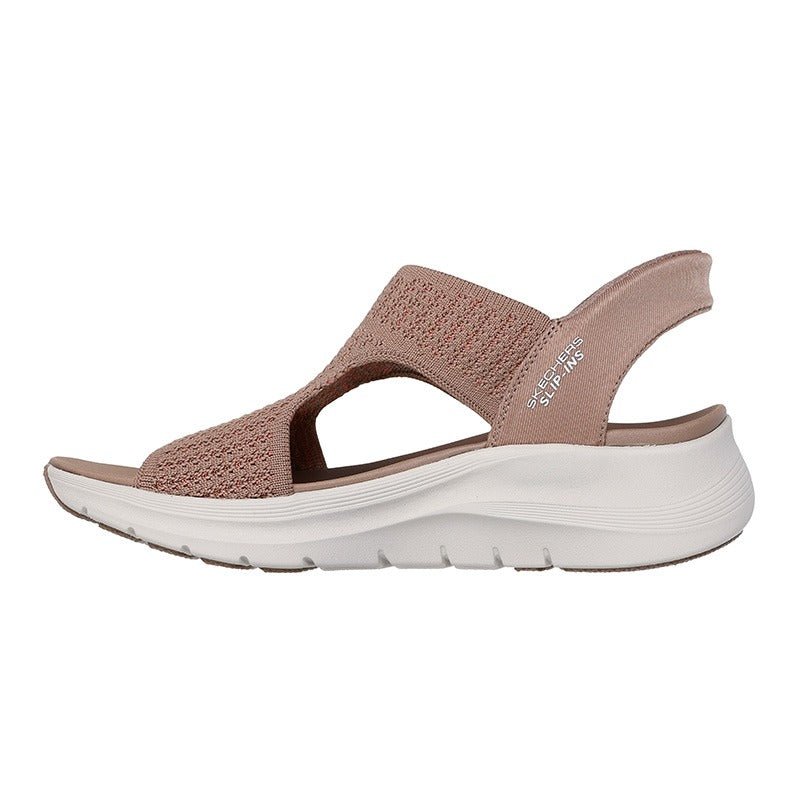 Skechers slip - in damesandal - Sand - Seniorshop
