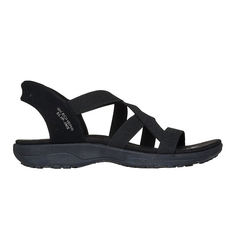 Skechers slip - in damesandal - Sort - Seniorshop