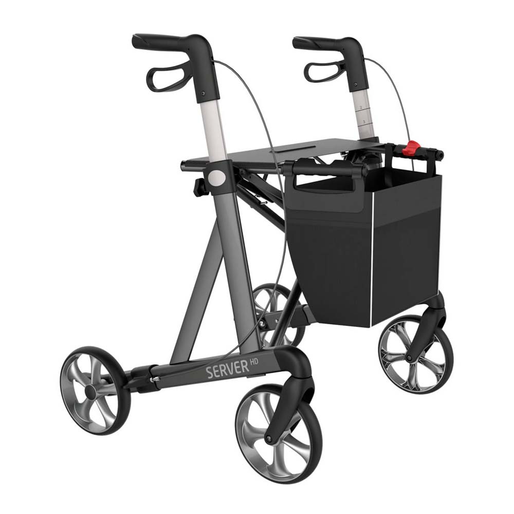 Server HD rollator - bredt sæde - Seniorshop