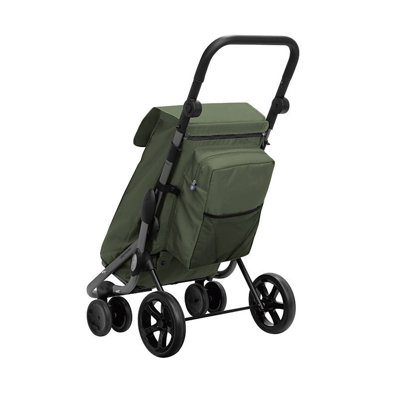 Go Plus indkøbsvogn med termorum - Oliven - Seniorshop