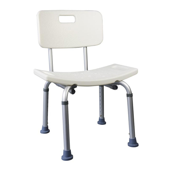 Badestol med ryglæn - Seniorshop