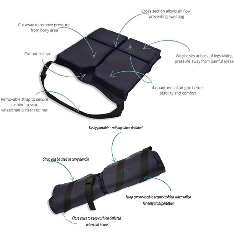 Selvoppustelig siddepude - Trykaflastende - Seniorshop