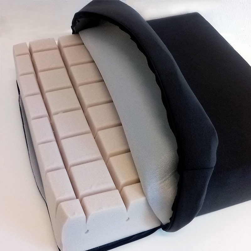 Velourbetræk til siddepude - 43x43x8 cm - Seniorshop