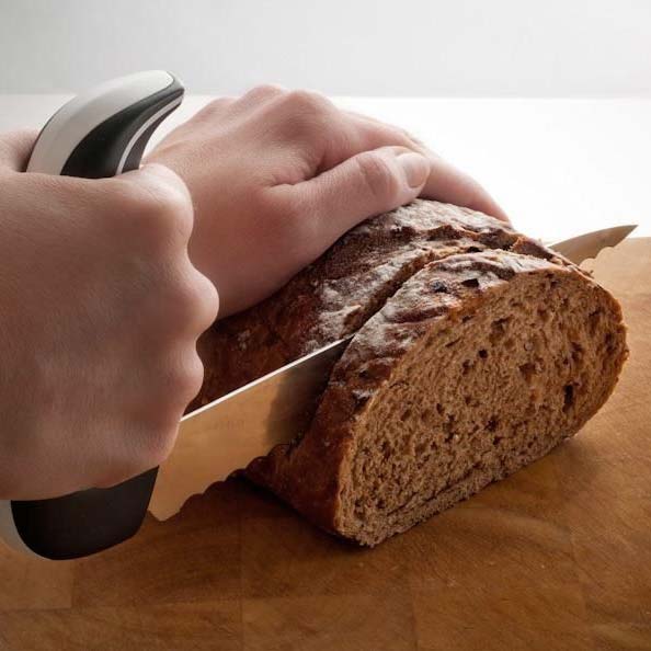 Ergonomisk Brødkniv med anti - slip - Seniorshop