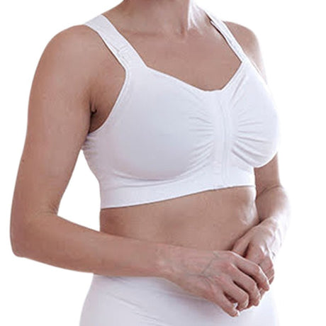 Hvid postoperativ BH - Mirabelle - Seniorshop