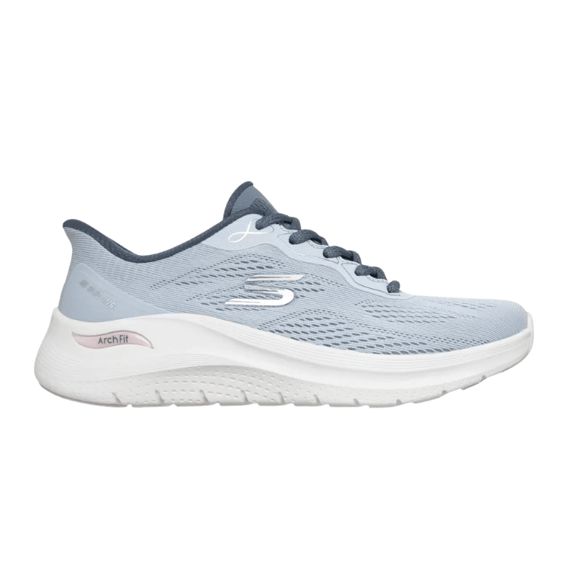 Skechers slip - in damesneaker - Lyseblå
