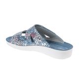 Rohde dameslipper med velcro - Blå