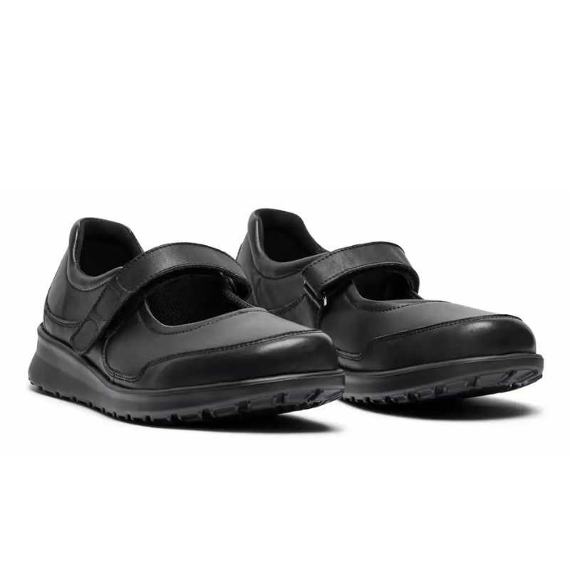 Ballerine New Feet à velcro - Noir