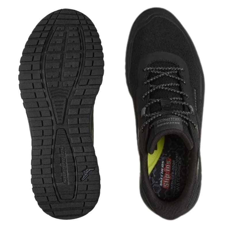 Skechers sporty slip-in sneaker pour homme - Noir