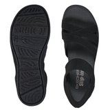 Skechers slip-in damesandal - Sort