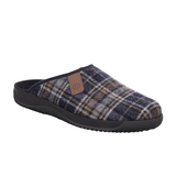 Rohde chaussons d’intérieur à carreaux pour homme - Bleu