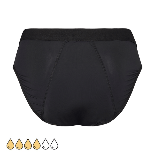 Inkontinens trusse Elva MidRise 90 - Sort