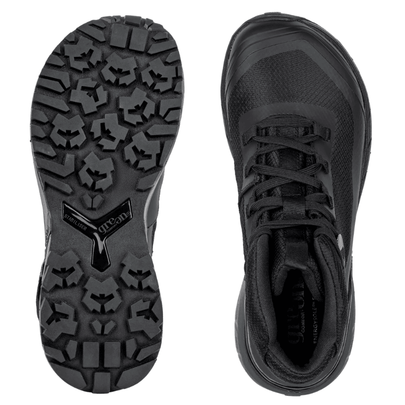 Green Comfort sporty damestøvle - Sort