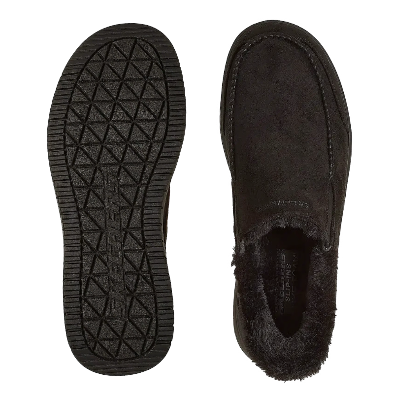 Skechers slip-in chaussons pour hommes - Noir