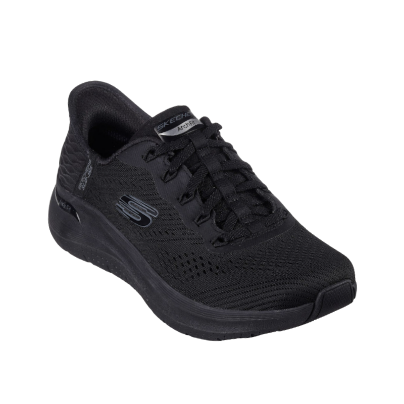 Skechers slip-in femme large – Noir
