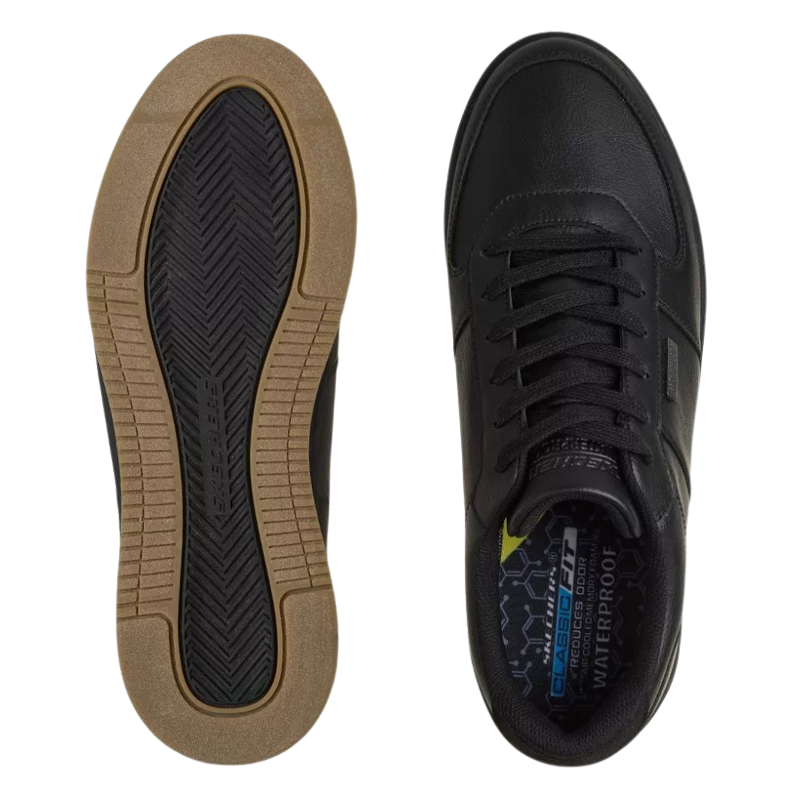 Skechers baskets pour homme déperlantes - Noir