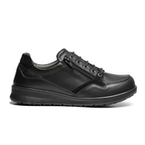 Chaussures femme New Feet à lacets et à fermeture éclair – Noir