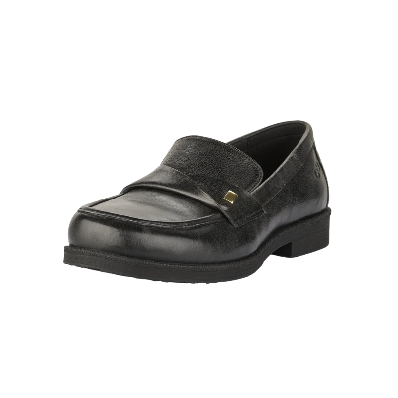 Green Comfort loafer femme large - Noir