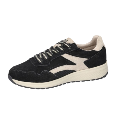 Chaussures en nubuck velours 'Jenna' en noir