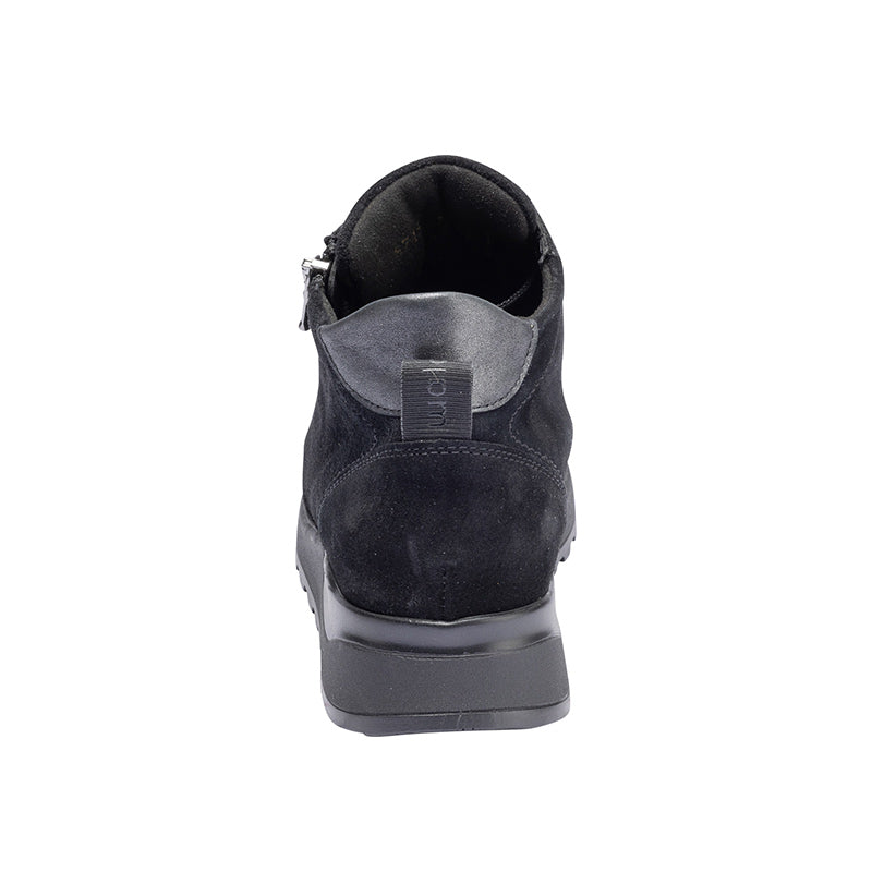 Women's Boot in Nubuck, Black, Waldläufer