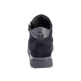 Women's Boot in Nubuck, Black, Waldläufer