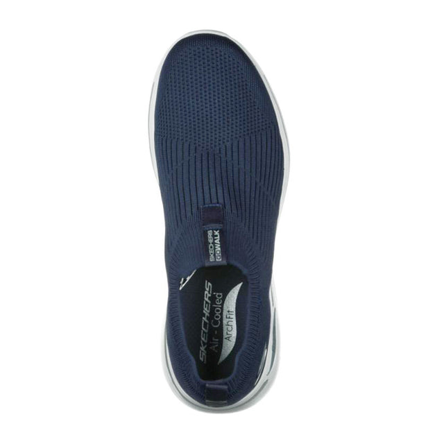 Slip-on chaussures pour homme, Bleu, Skechers