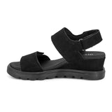 Green Comfort damesandal med hæl - Sort