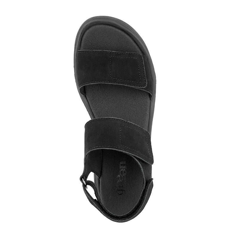 Green Comfort damesandal med hæl - Sort