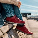 Damesko, Mørkerød, New Feet - Seniorshop