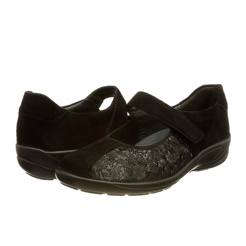 Semler ballerina med rem - Sort