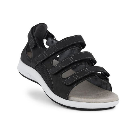 New Feet stabil damesandal - Sort - Seniorshop