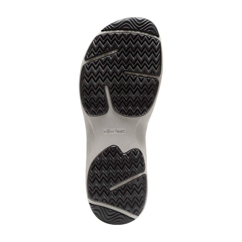 New Feet damesandal i læder - Sort - Seniorshop
