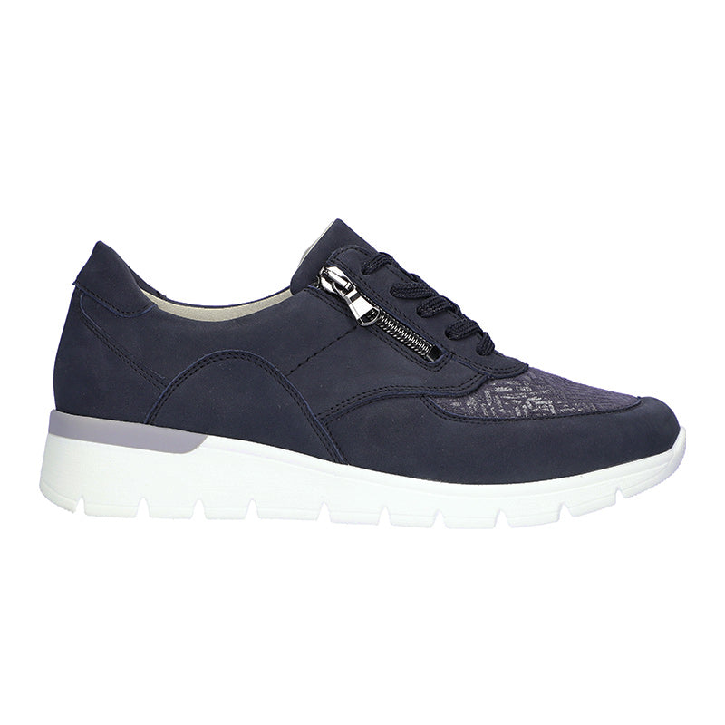 Women's Sneaker, Navy Blue, Waldläufer