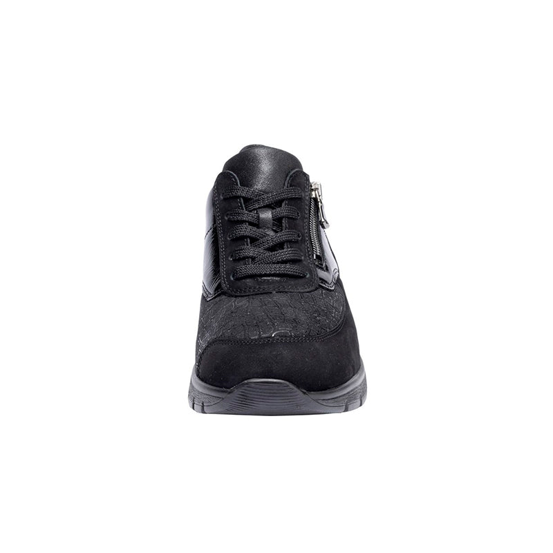 Women's Sneaker, Black with Print, Waldläufer