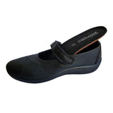 Arcopedico ballerine à velcro – Noir